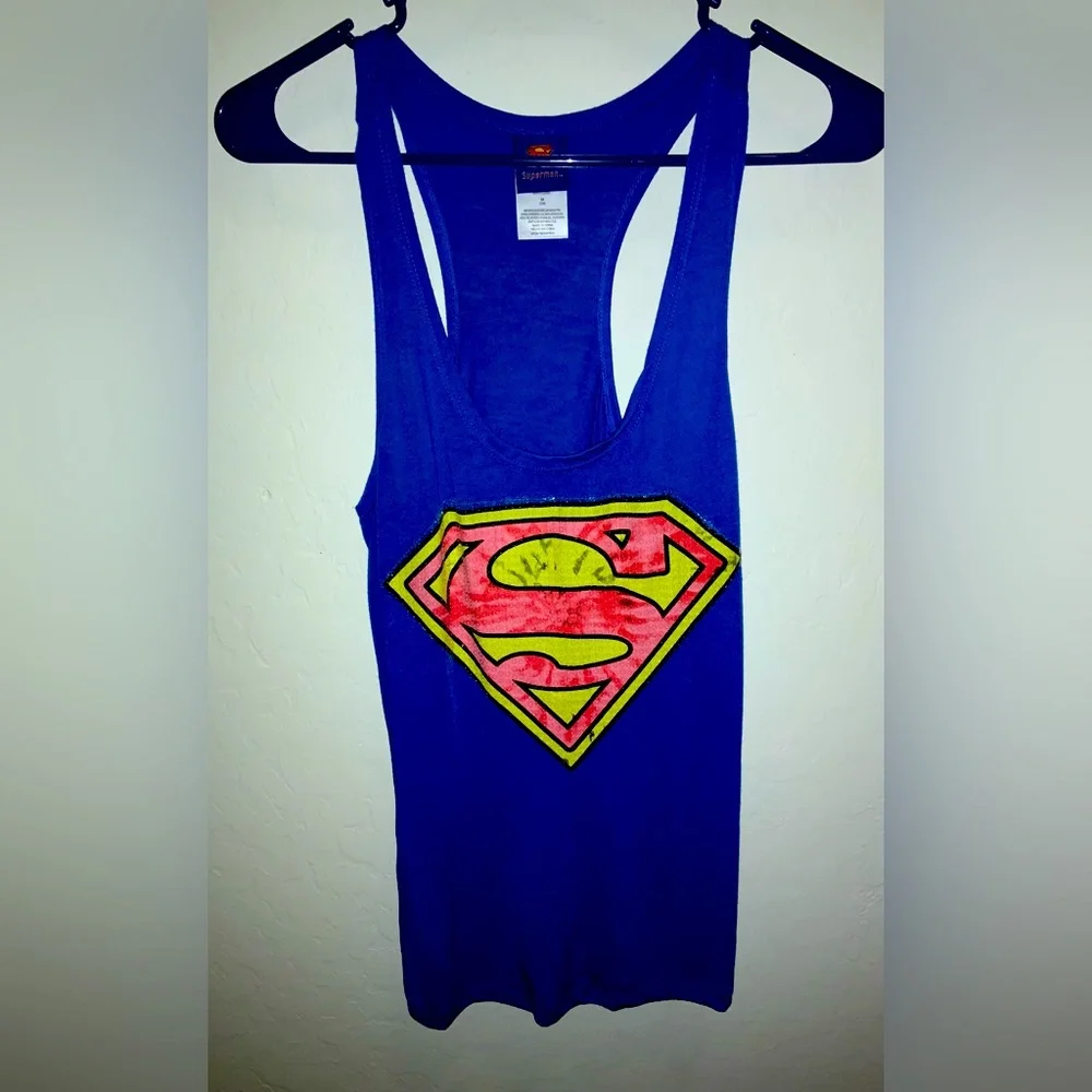 Blue Superman Tank Top - Picture 1 of 2